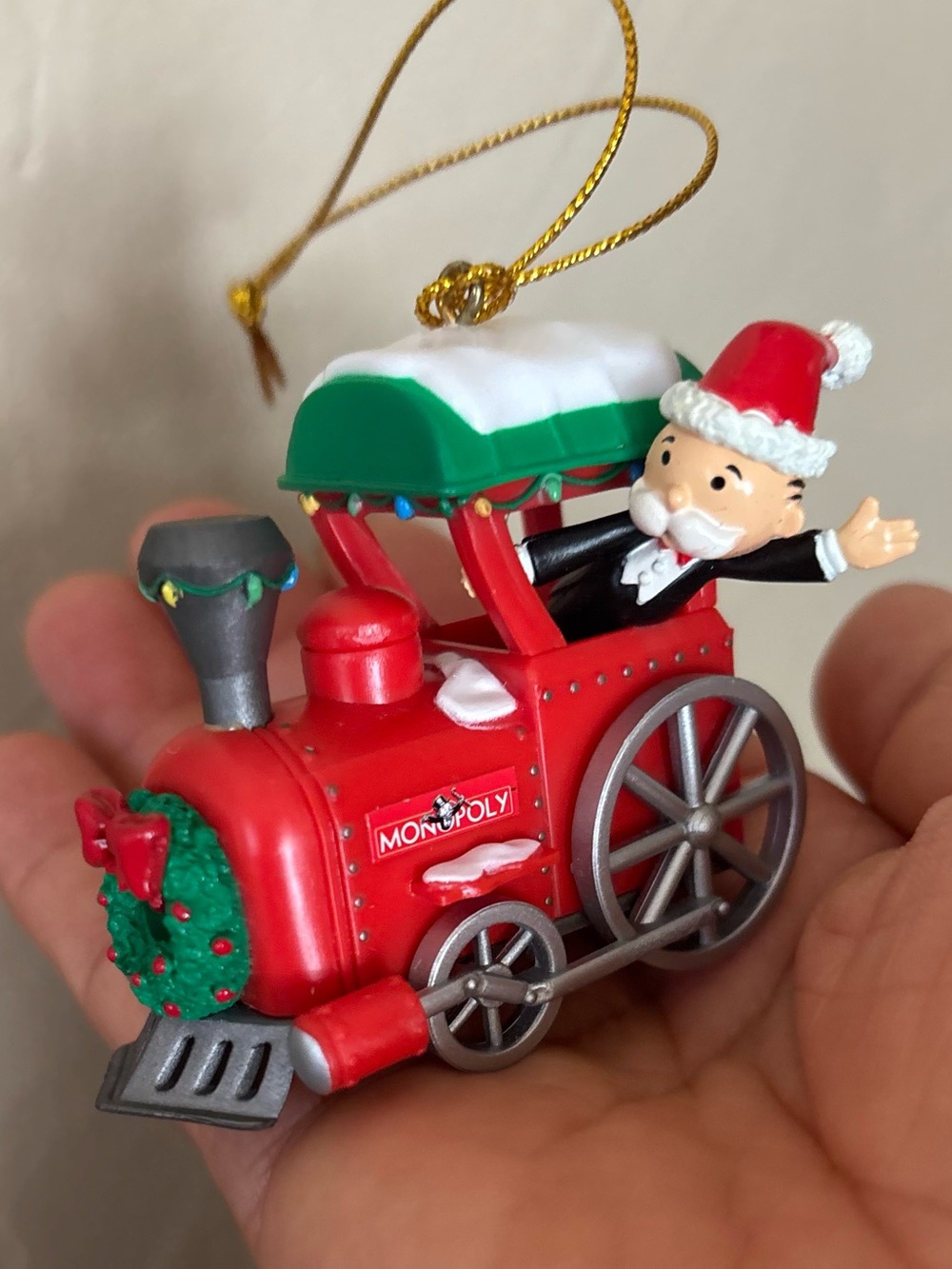 Monopoly Christmas ornament 2008 Hasbro